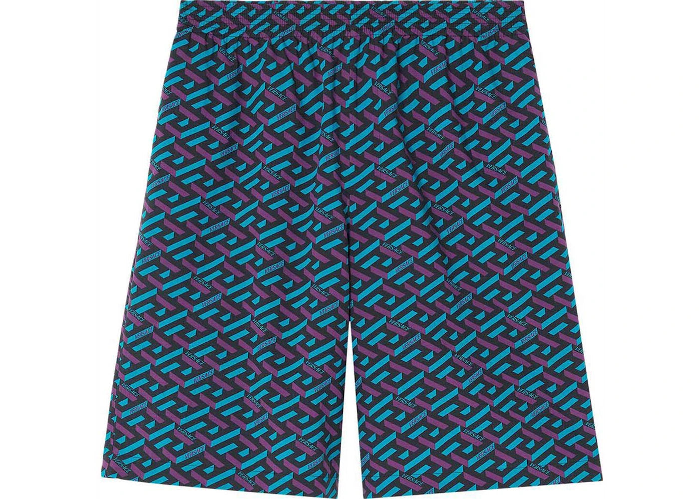 Versace La Greca Shorts Blue/Purple