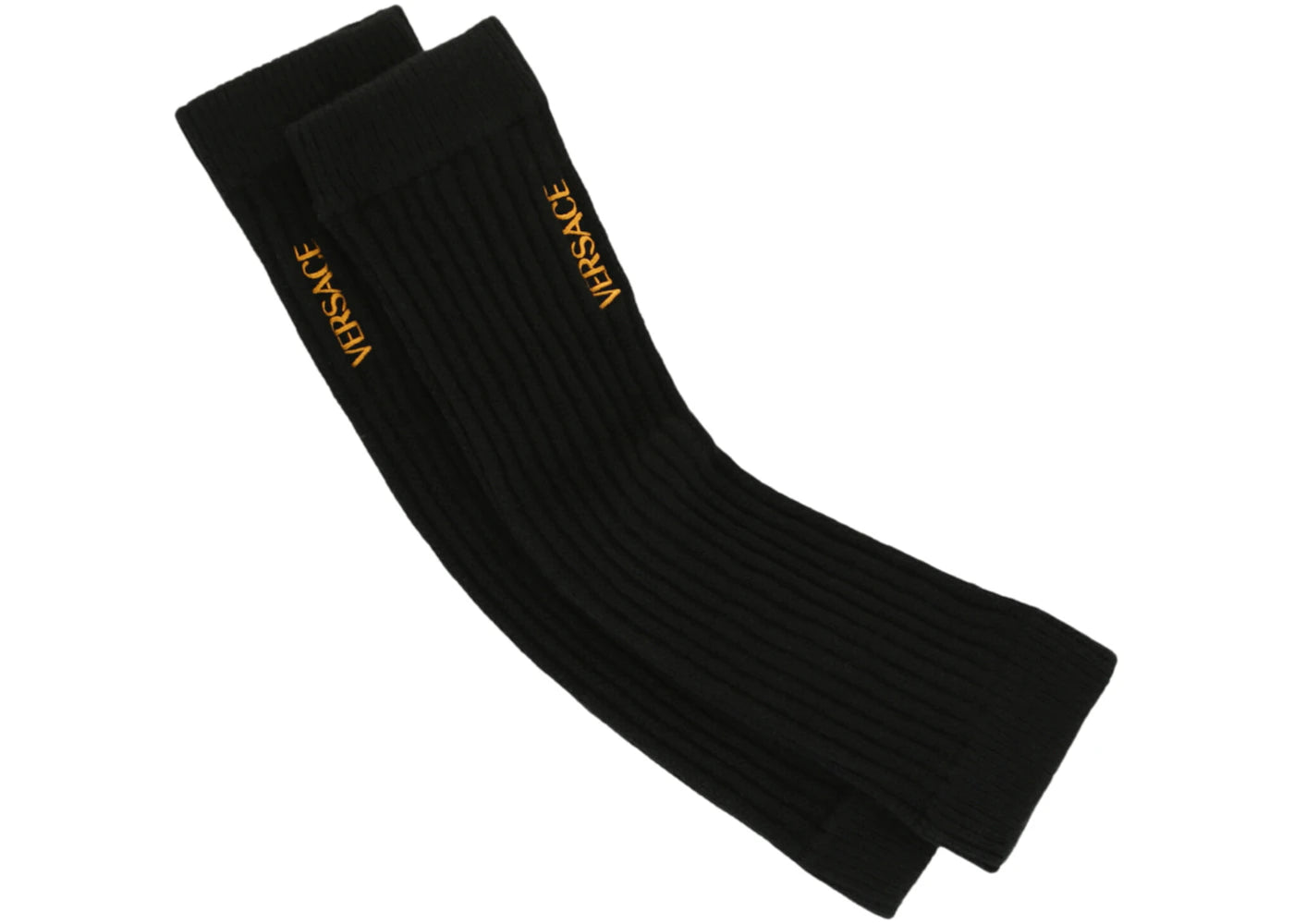 Versace Logo Leg Warmers Black