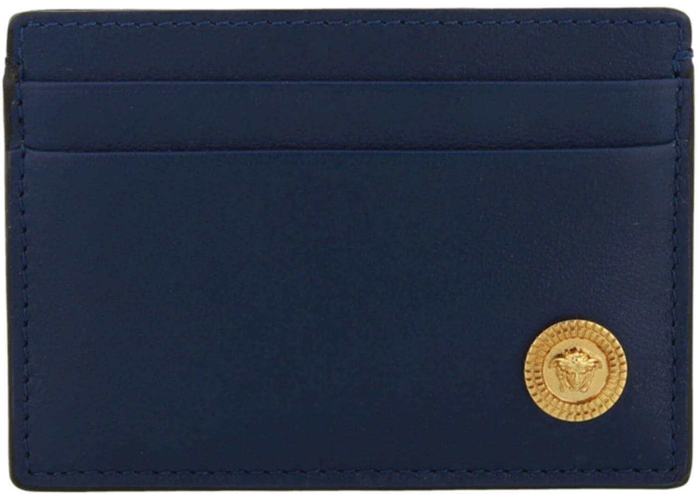 Versace Medusa Biggie Card Holder Navy/Gold