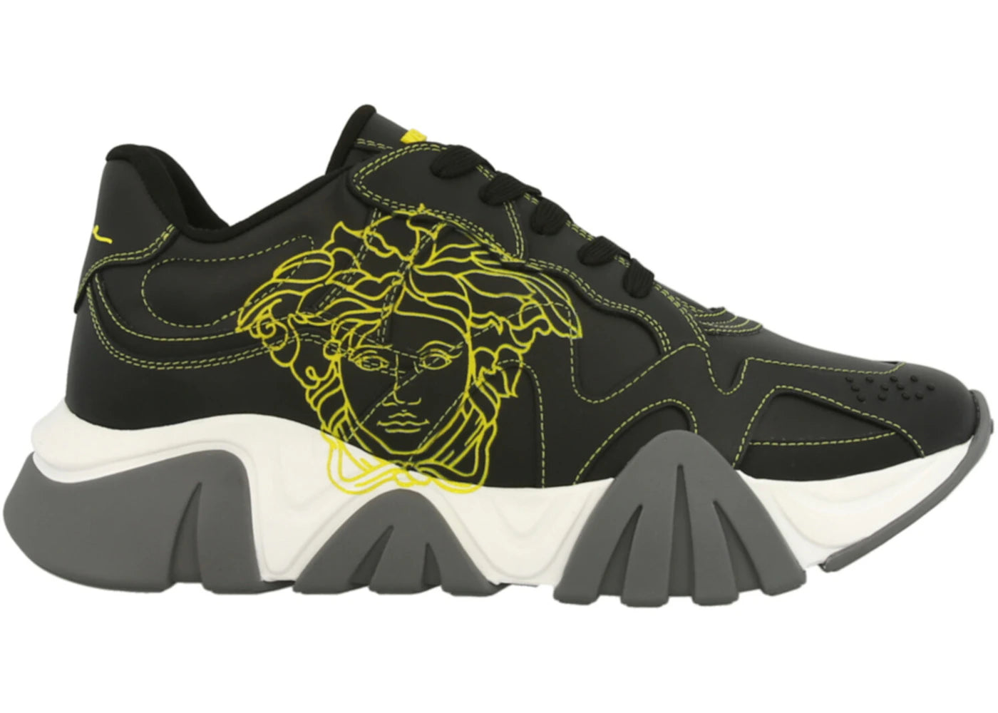 Versace Medusa Logo Black Yellow