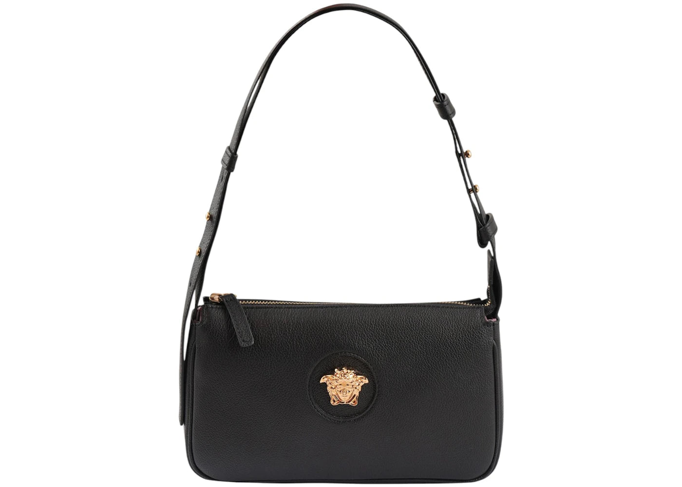 Versace Medusa Logo Hobo Shouder Bag Black
