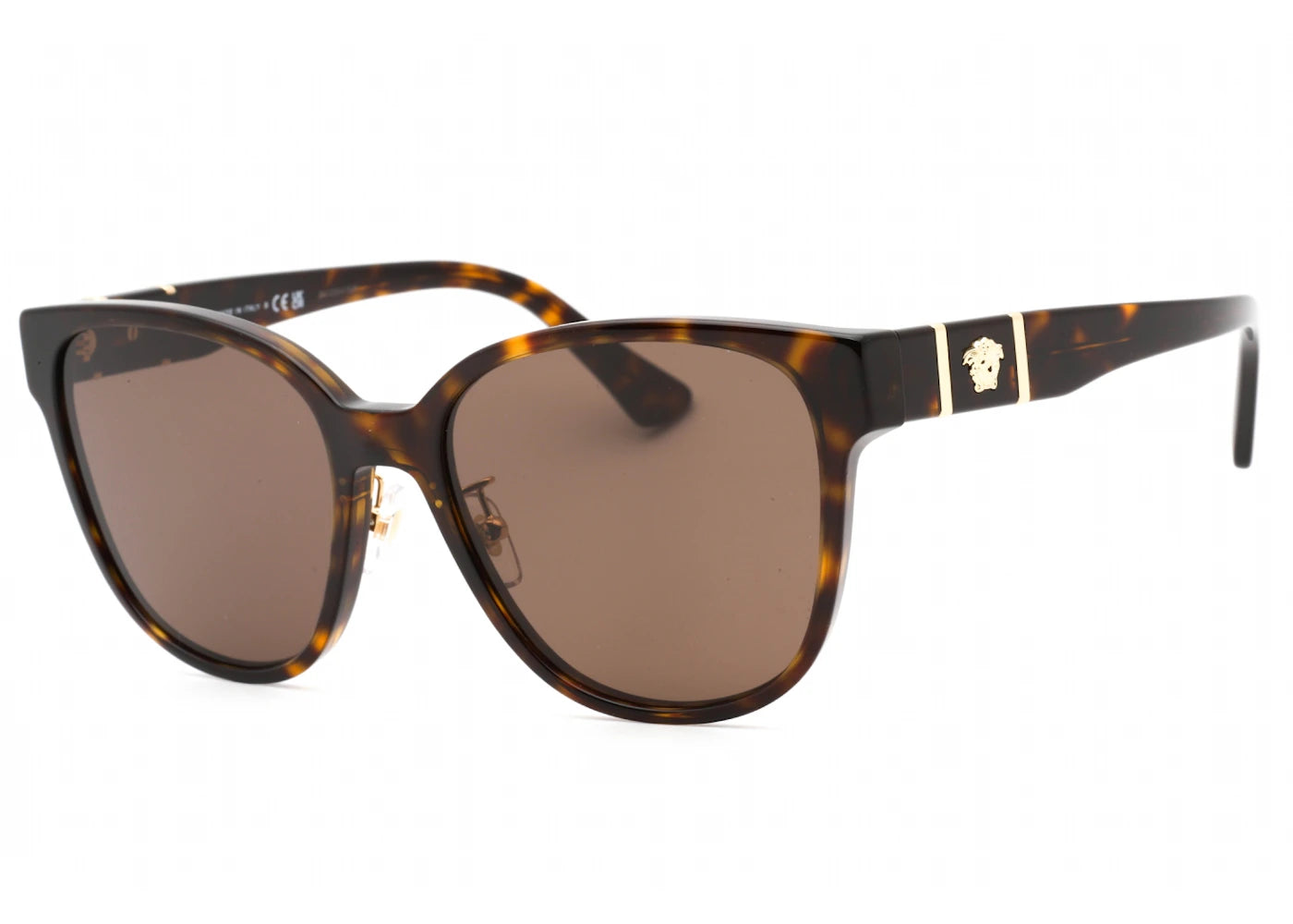 Versace Medusa Oval Sunglasses Havana/Brown (VE4460D-108/73 57)