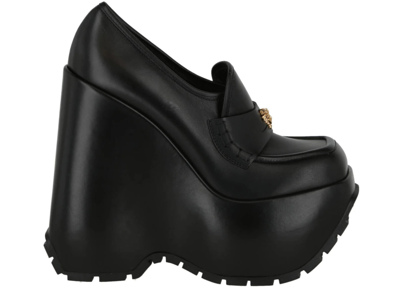 Versace Medusa Platform Loafers Black (Women's)