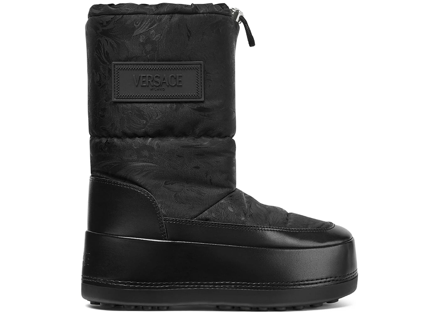 Versace Milano Snow Boot Black Palladium (Women's)