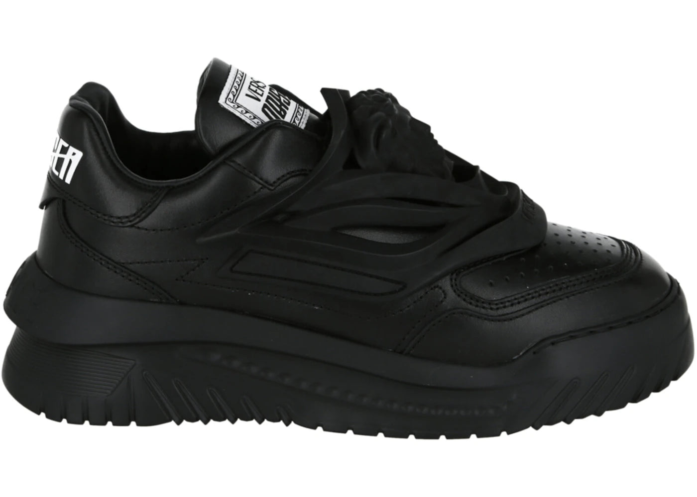 Versace Odissea Caged Rubber Medusa Black