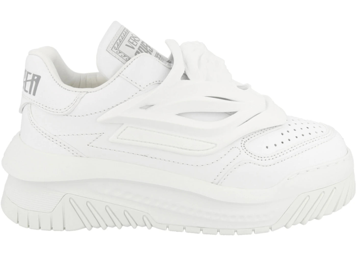 Versace Odissea Caged Rubber Medusa White (Women's)