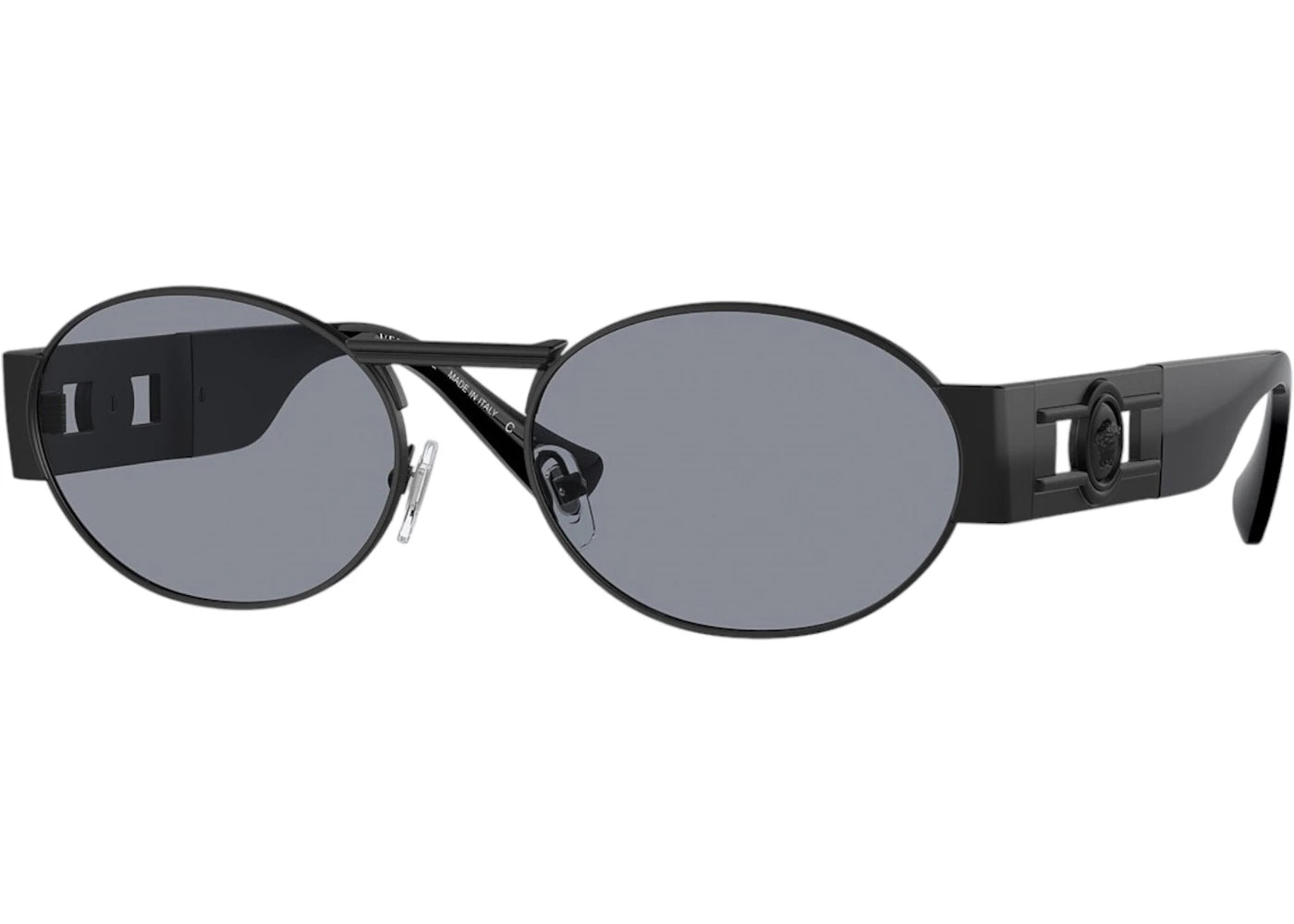 Versace Oval Sunglasses Gray Black (VE2264 1261/1)