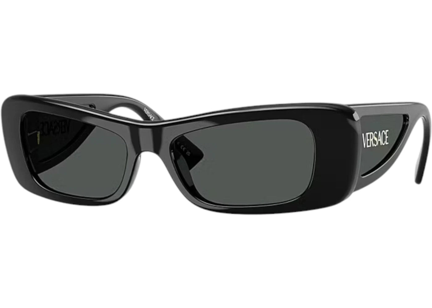 Versace Oval Sunglasses Gray Black (VE4481 GB1/87)