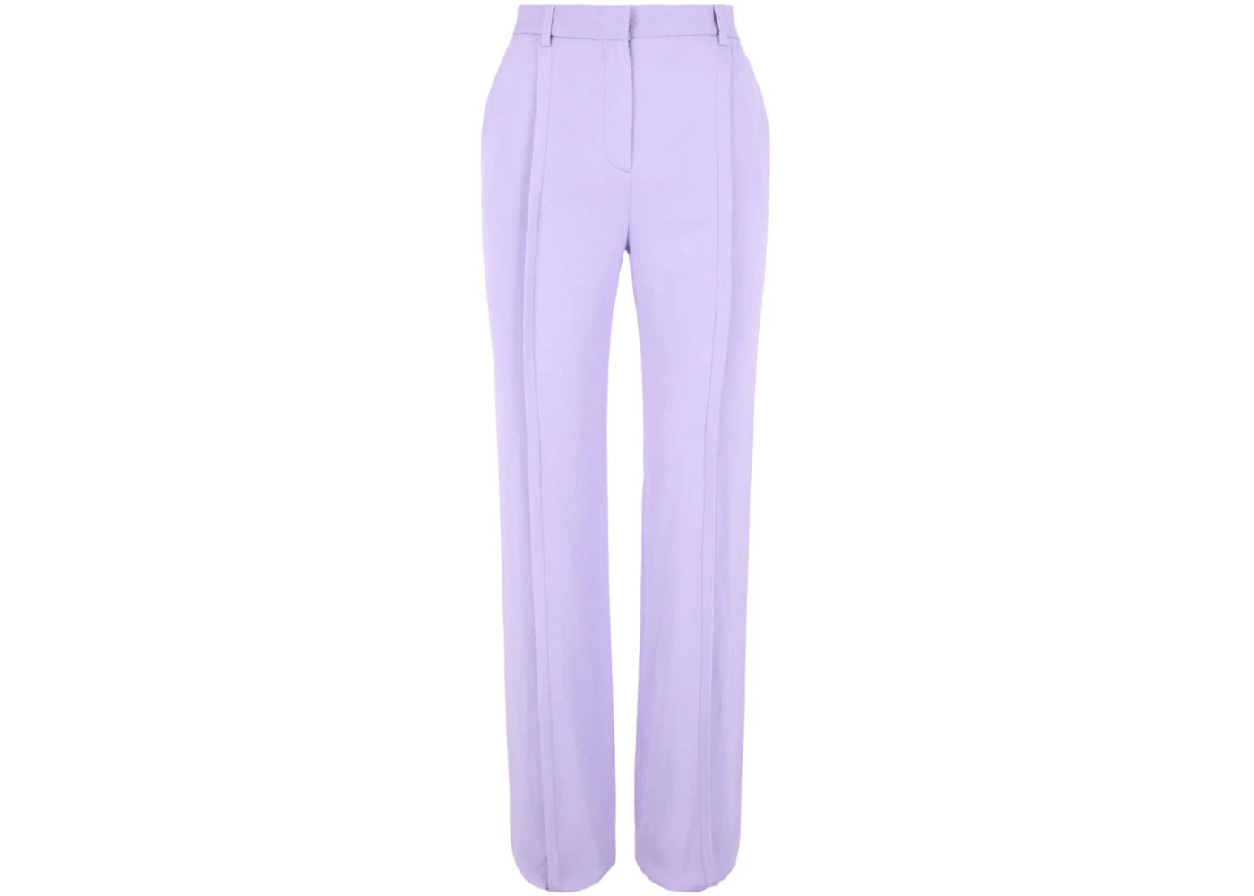 Versace Pleated Wide Leg Pants Purple