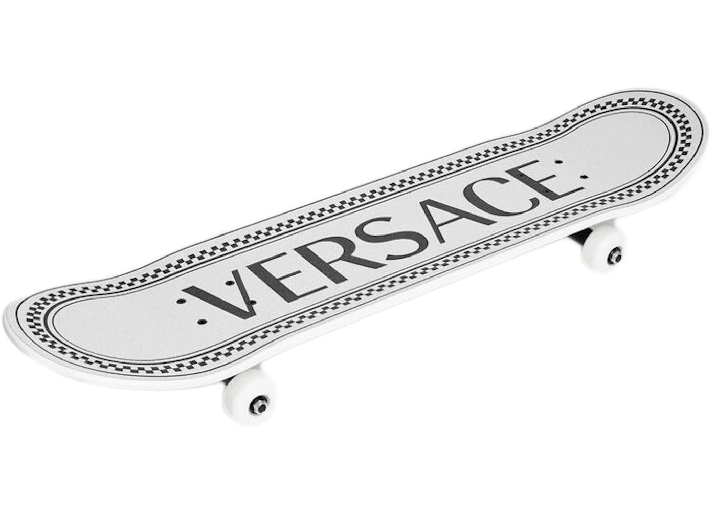 Versace Printed Skateboard Deck White