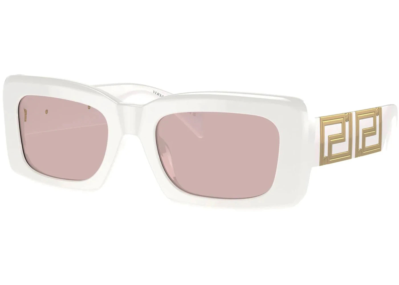 Versace Rectangle Sunglasses White/Pink (VE4444U-3145)