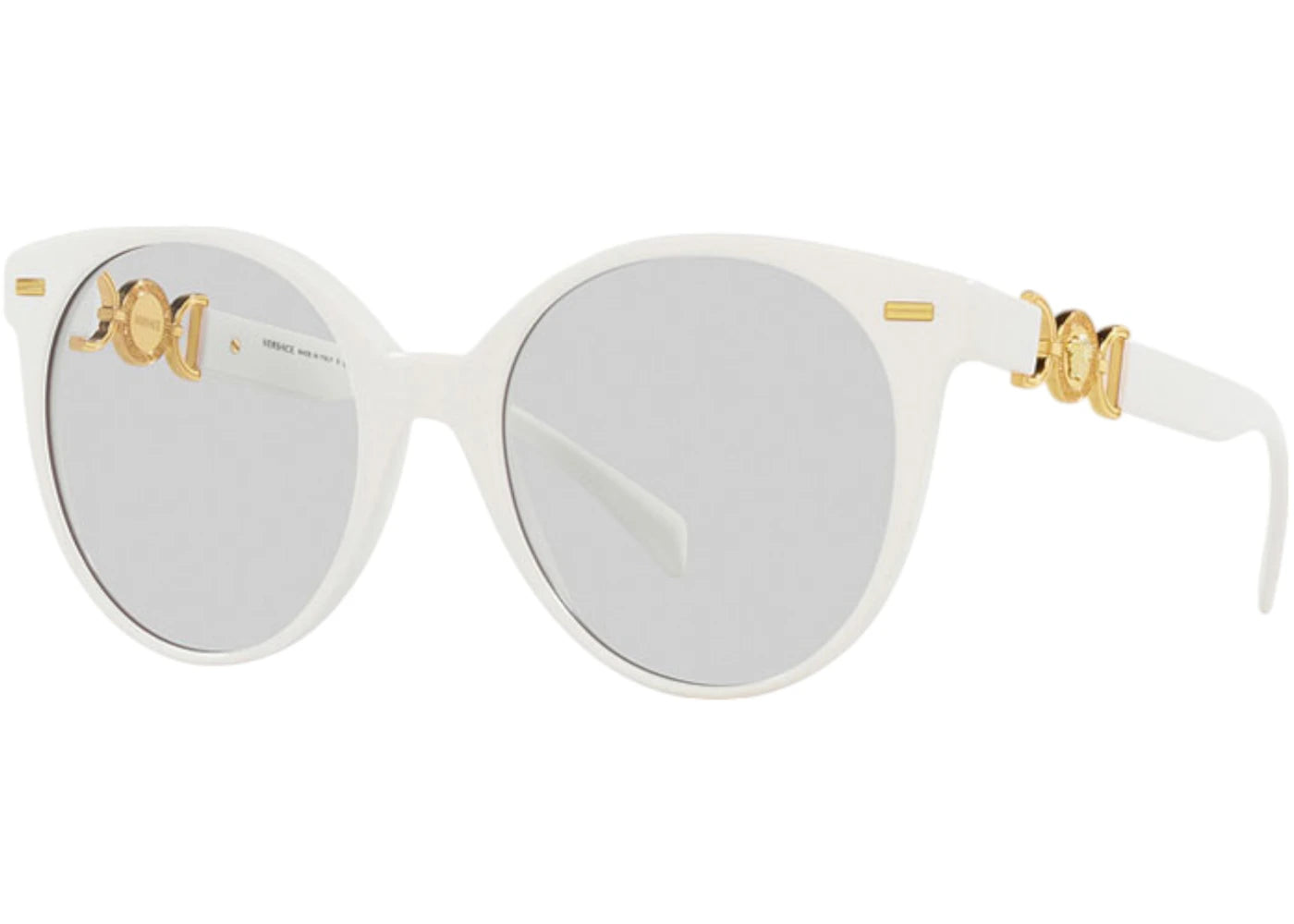 Versace Round Sunglasses Grey White (VE4442 314/M3)