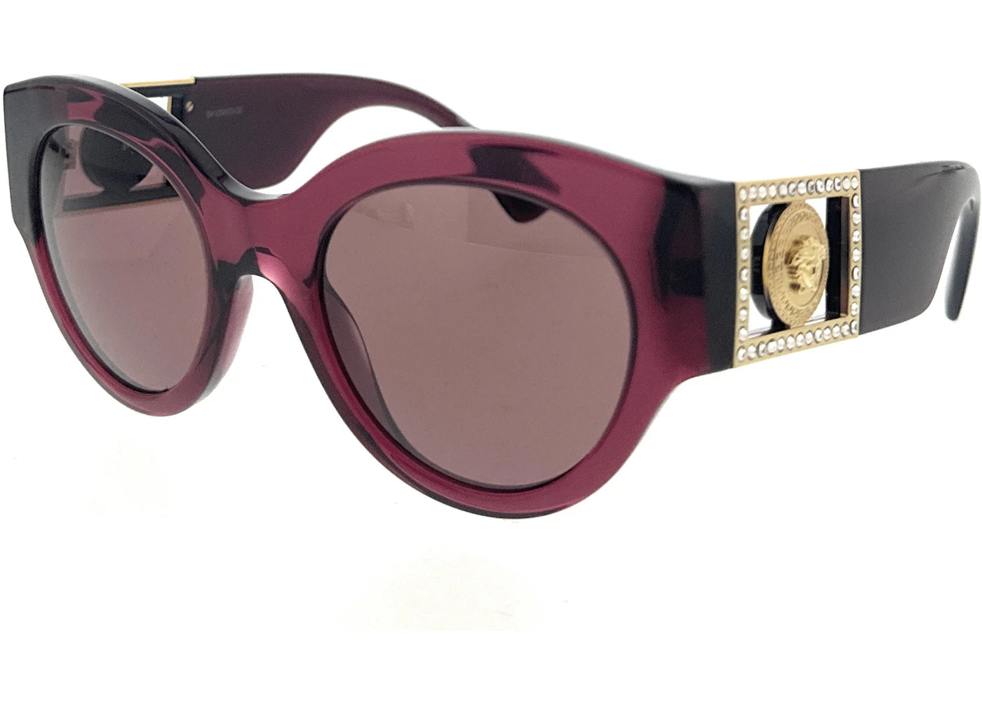 Versace Round Sunglasses Transparent Parade Red (0VE4438B 538569)