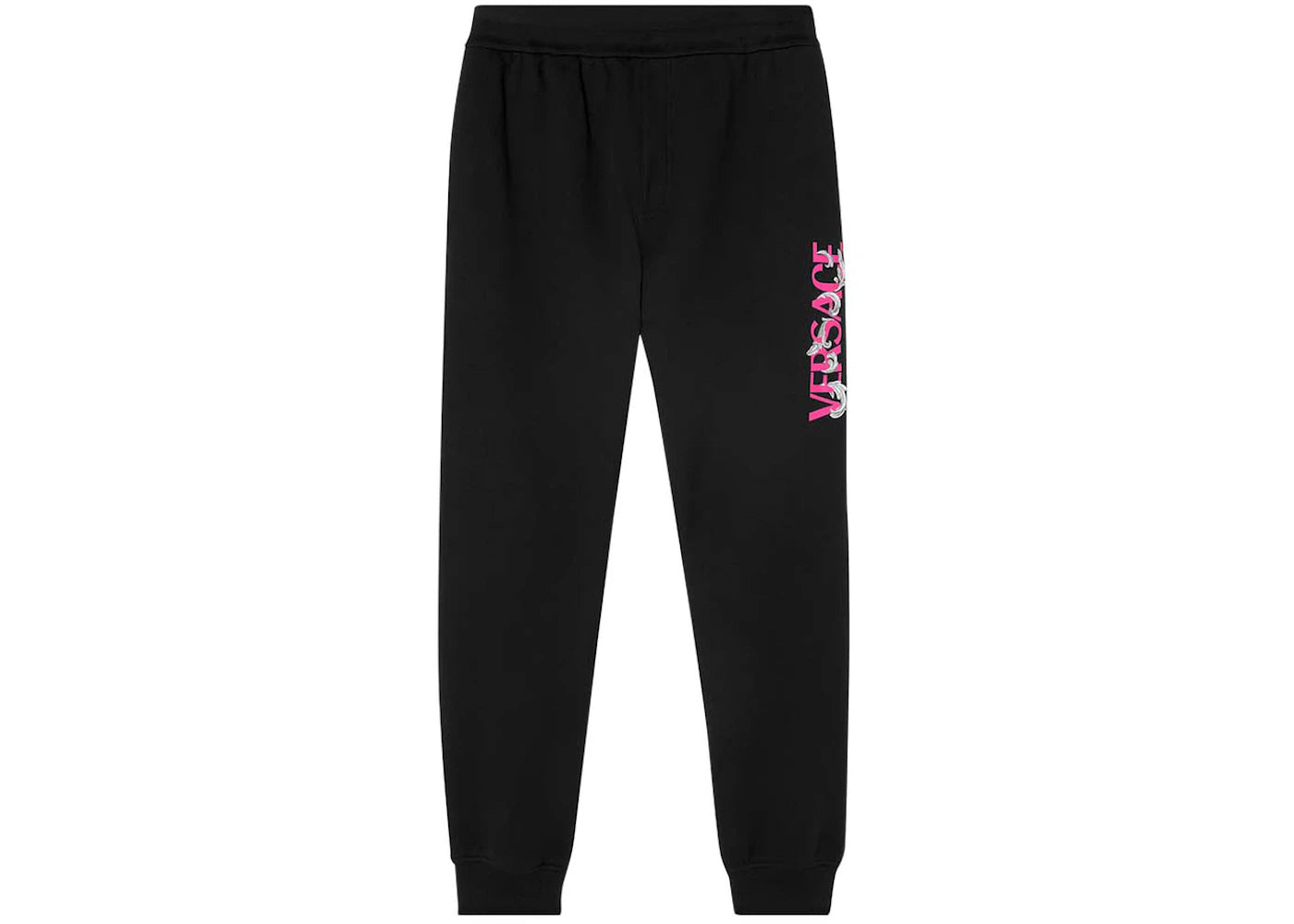 Versace Silver Baroque Sweatpants Black