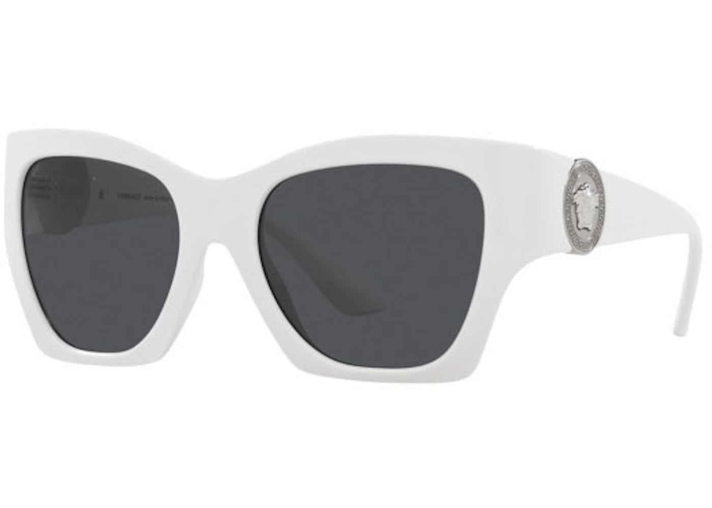 Versace Square Sunglasses White/Dark Grey (VE4452-314/87)