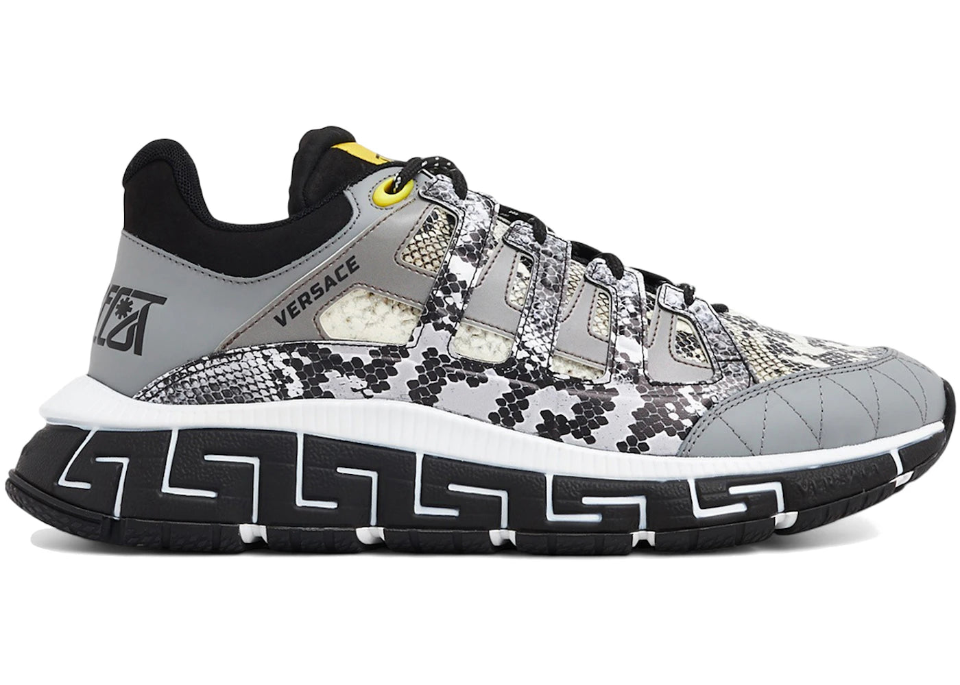 Versace Trigreca Grey Snakeskin