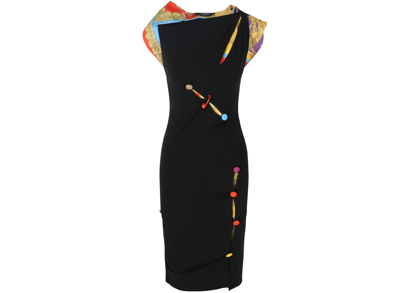 Versace Women's Cut-Out Midi Dress Black