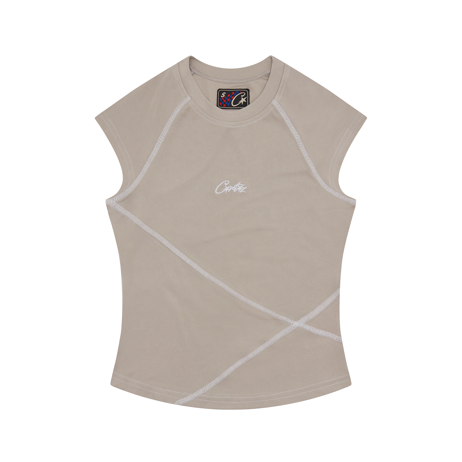 Corteiz Womens Racer Vest Top Grey