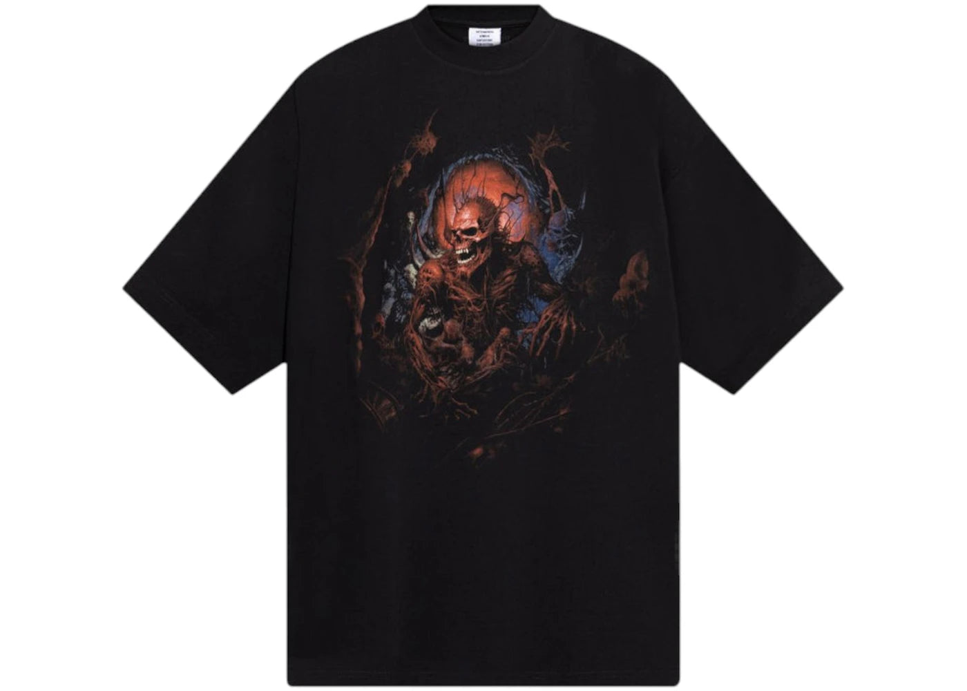 Vetements Death Metal Oversized T-shirt Black/Red
