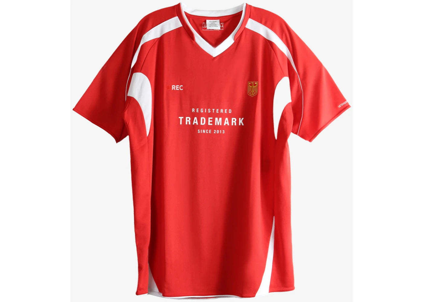 Vetements Trademark Football Jersey T-shirt Red