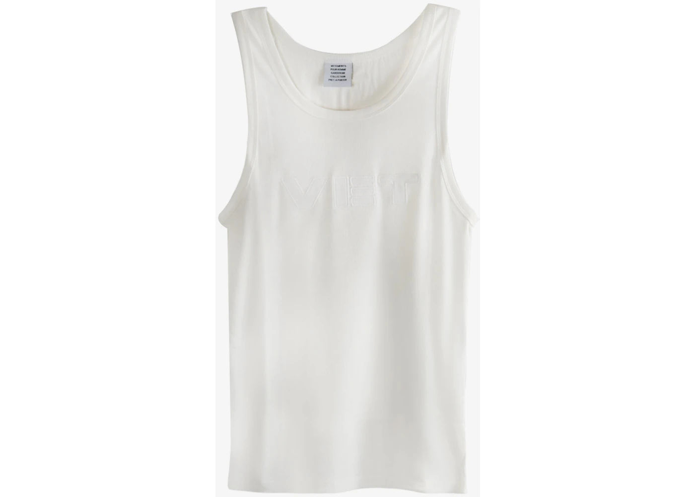 Vetements Vet Tank Top White