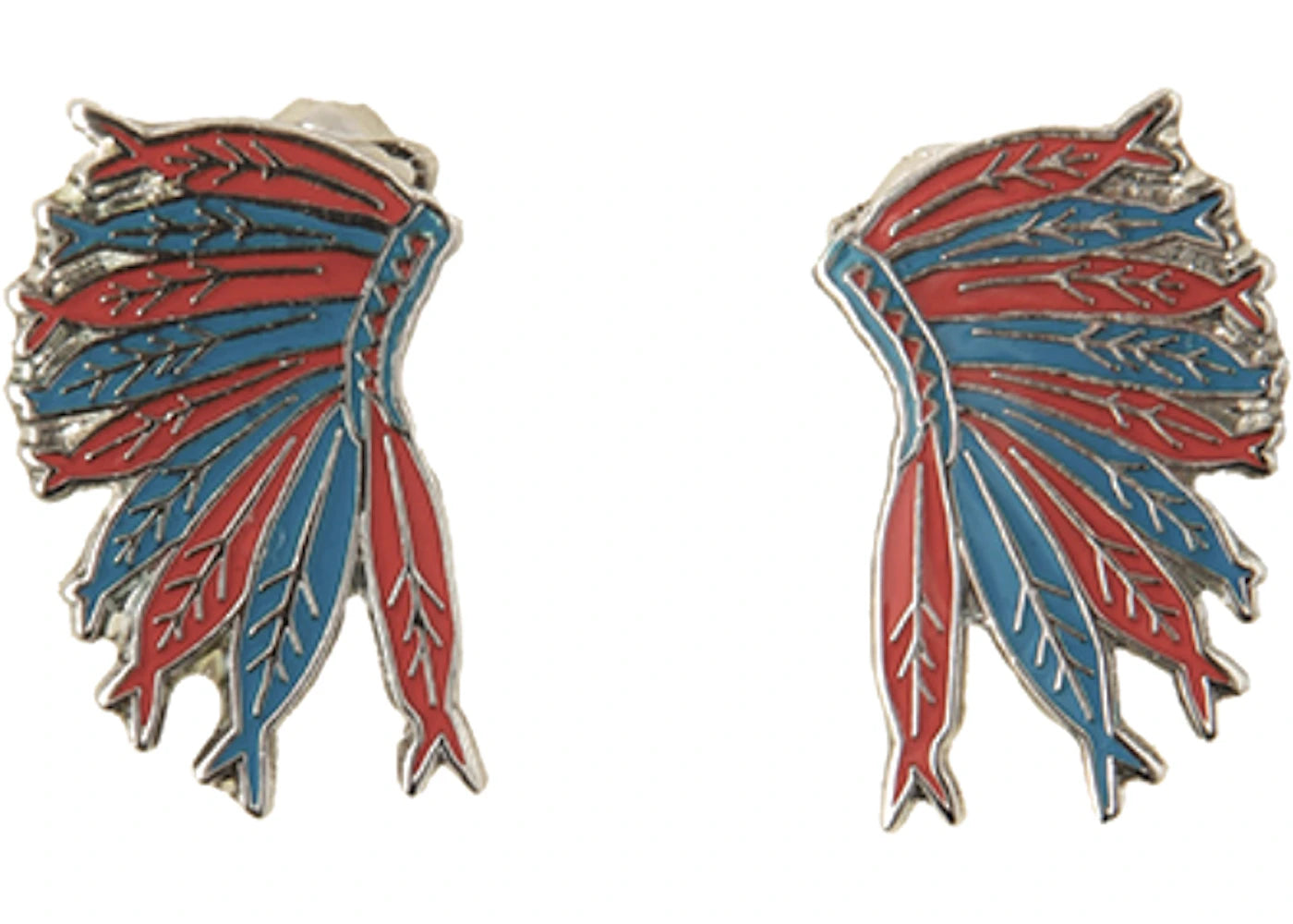 Visvim Eagle Feather Pin Set Blue/Red
