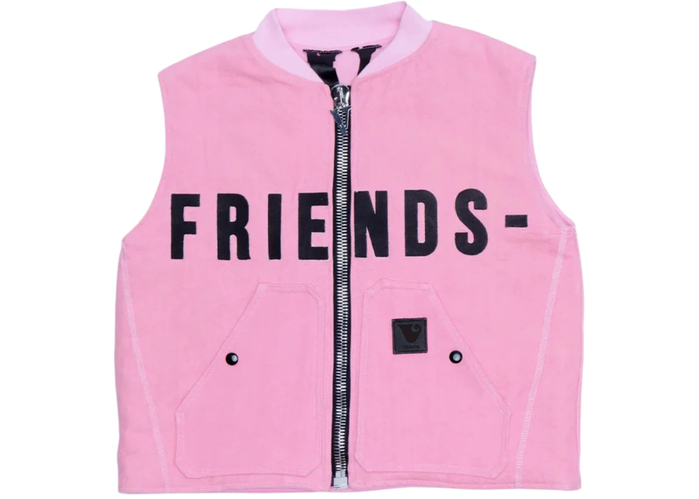 Vlone Kissing Pink Vest Crop-Top Pink