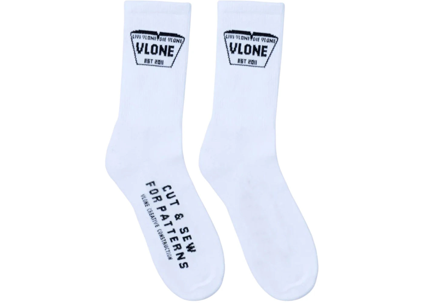 Vlone LVDV Creative Socks White
