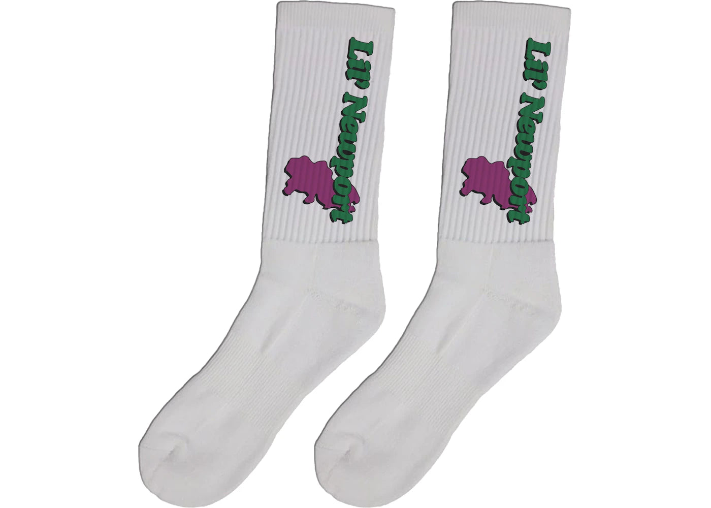 Vlone Yams Day Lil Newport Socks White