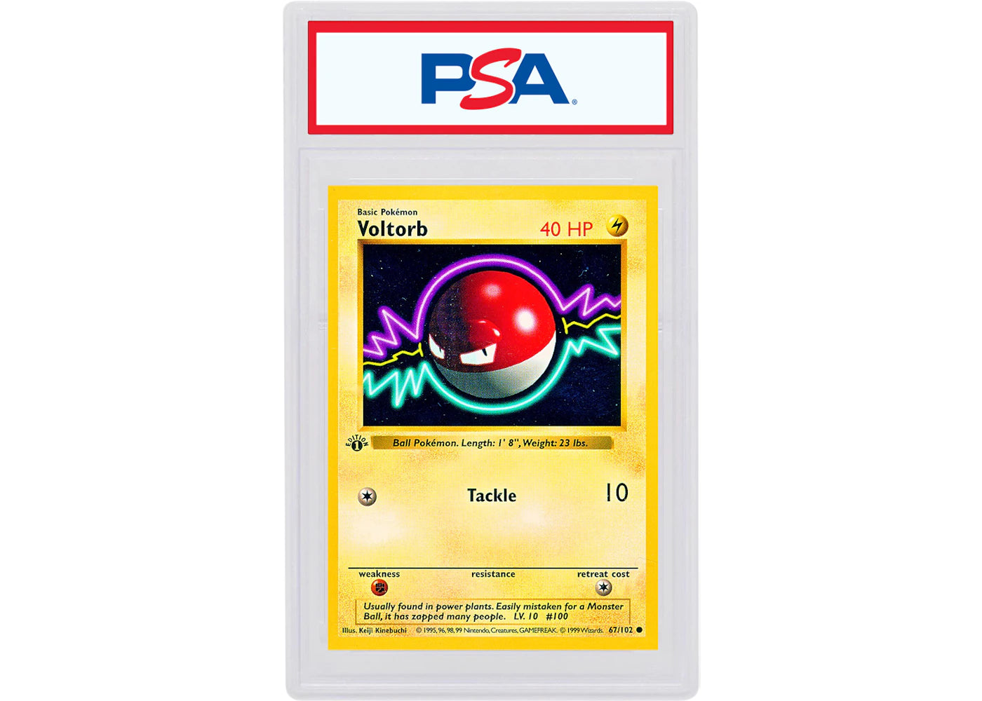Voltorb 1999 Pokemon TCG Base Set 1st Edition #67/102 (PSA or BGS Graded)