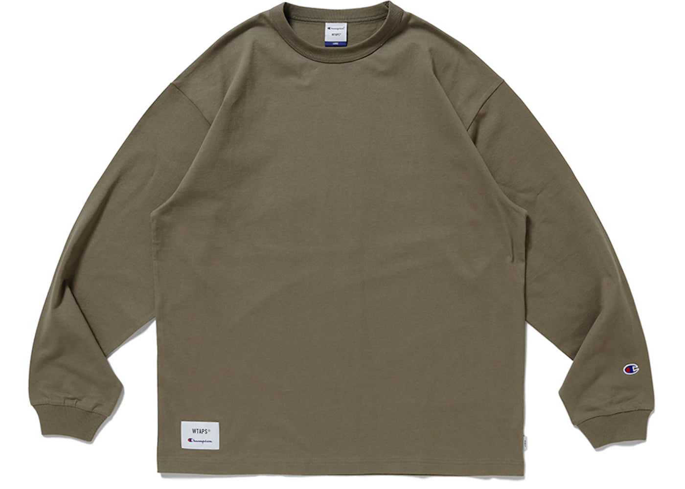 WTAPS x Champion Long Sleeve T-shirt Olivedrab