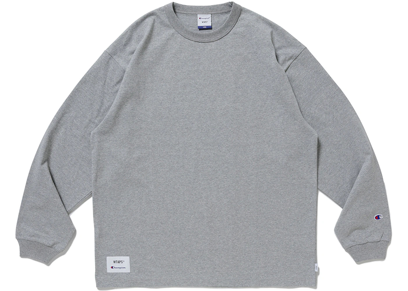 WTAPS x Champion Long Sleeve T-shirt Oxford Gray