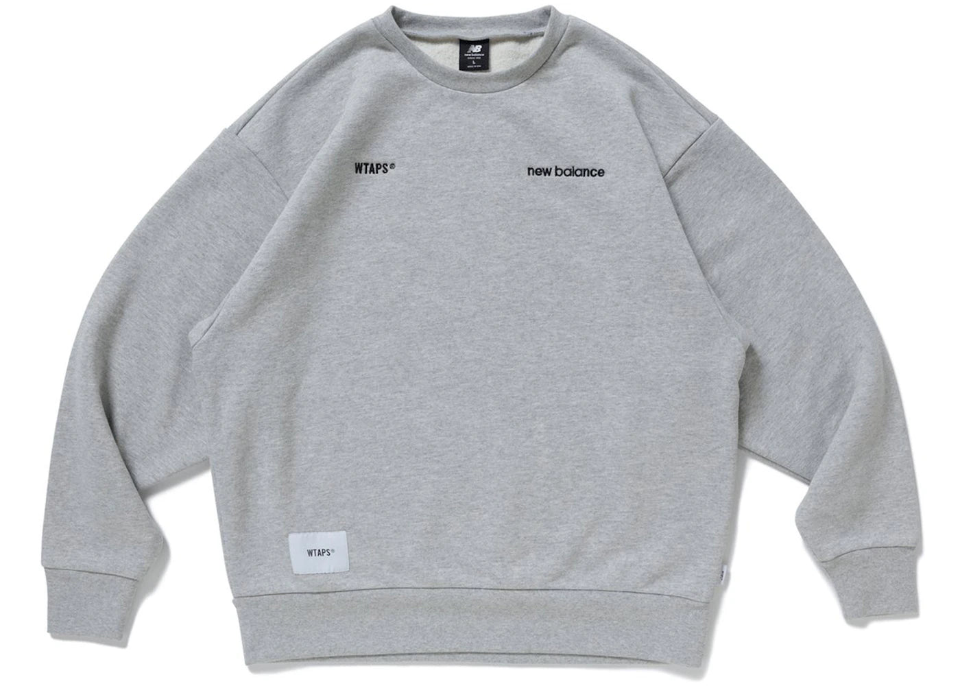 WTAPS x New Balance Academy Crew Neck Heather Grey