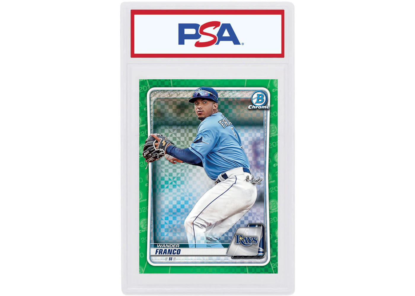 Wander Franco 2020 Bowman Chrome X Green X-Fractor /31 #BCP-163 (PSA or BGS Graded)