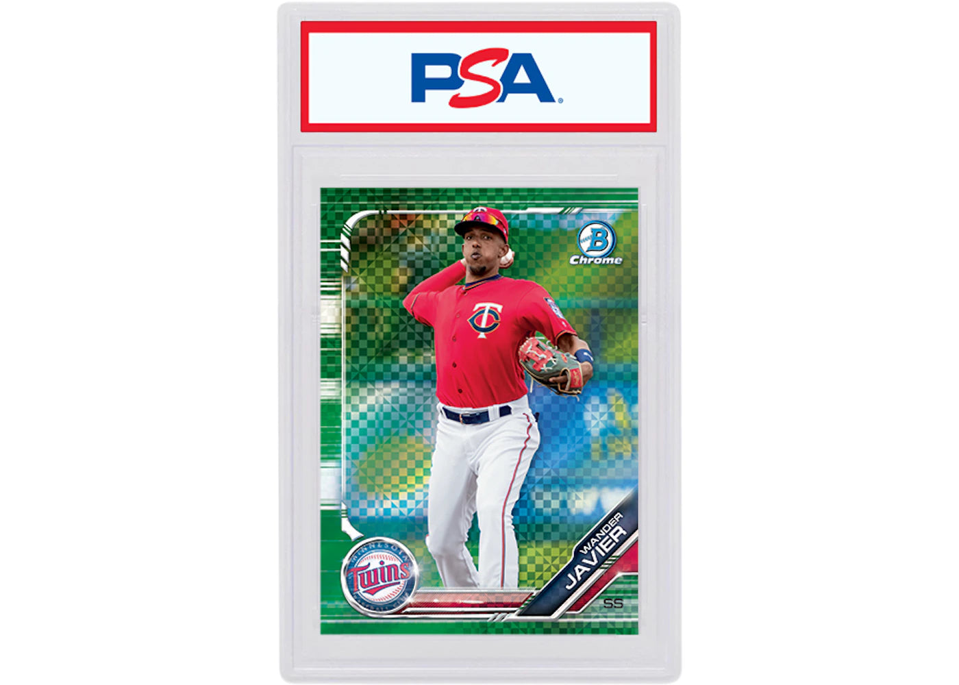 Wander Javier 2019 Bowman Chrome X Green X-Fractor /31 BCP-206 (PSA or BGS Graded)