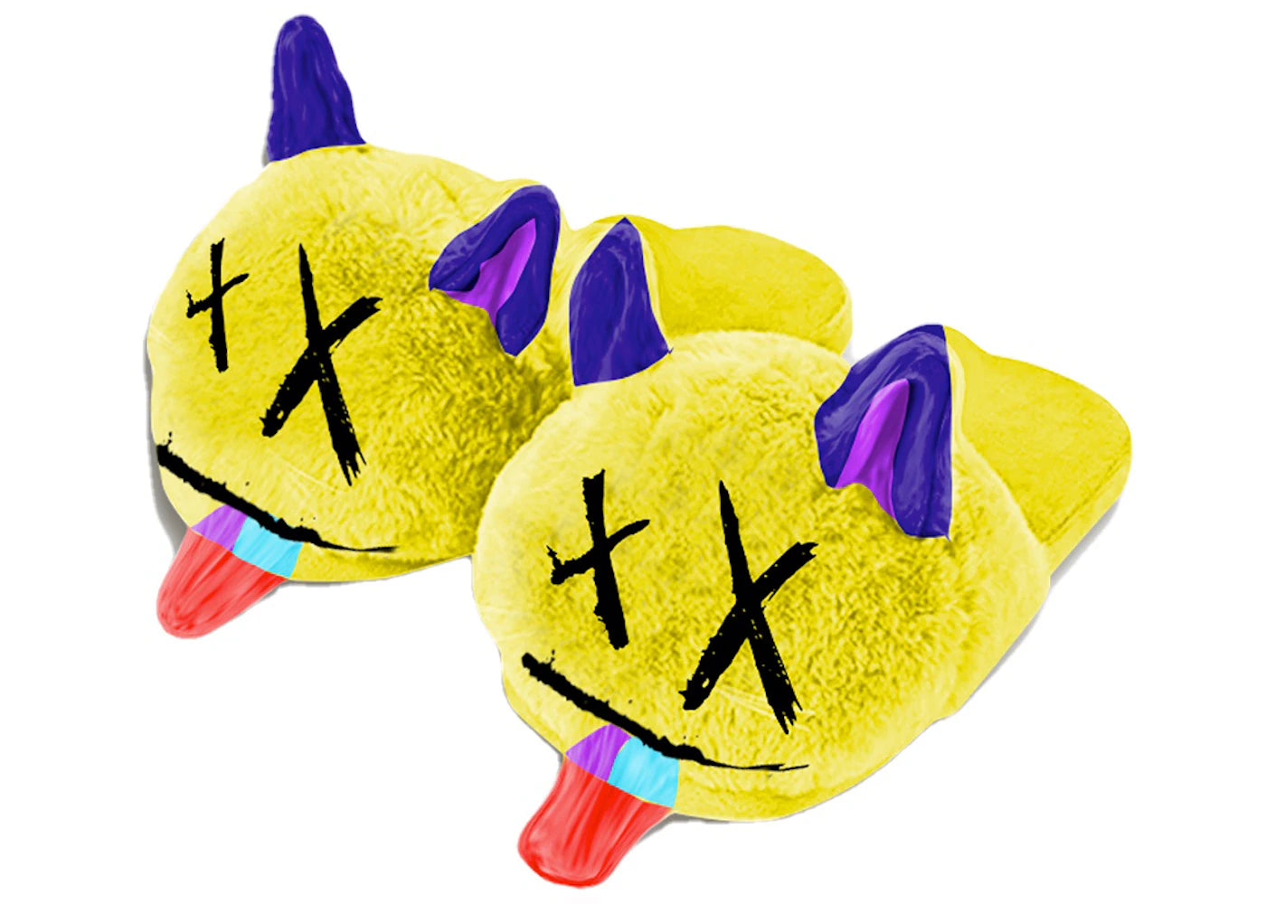 XXXTentacion Bad Vibes Forever Plush Slippers Multi