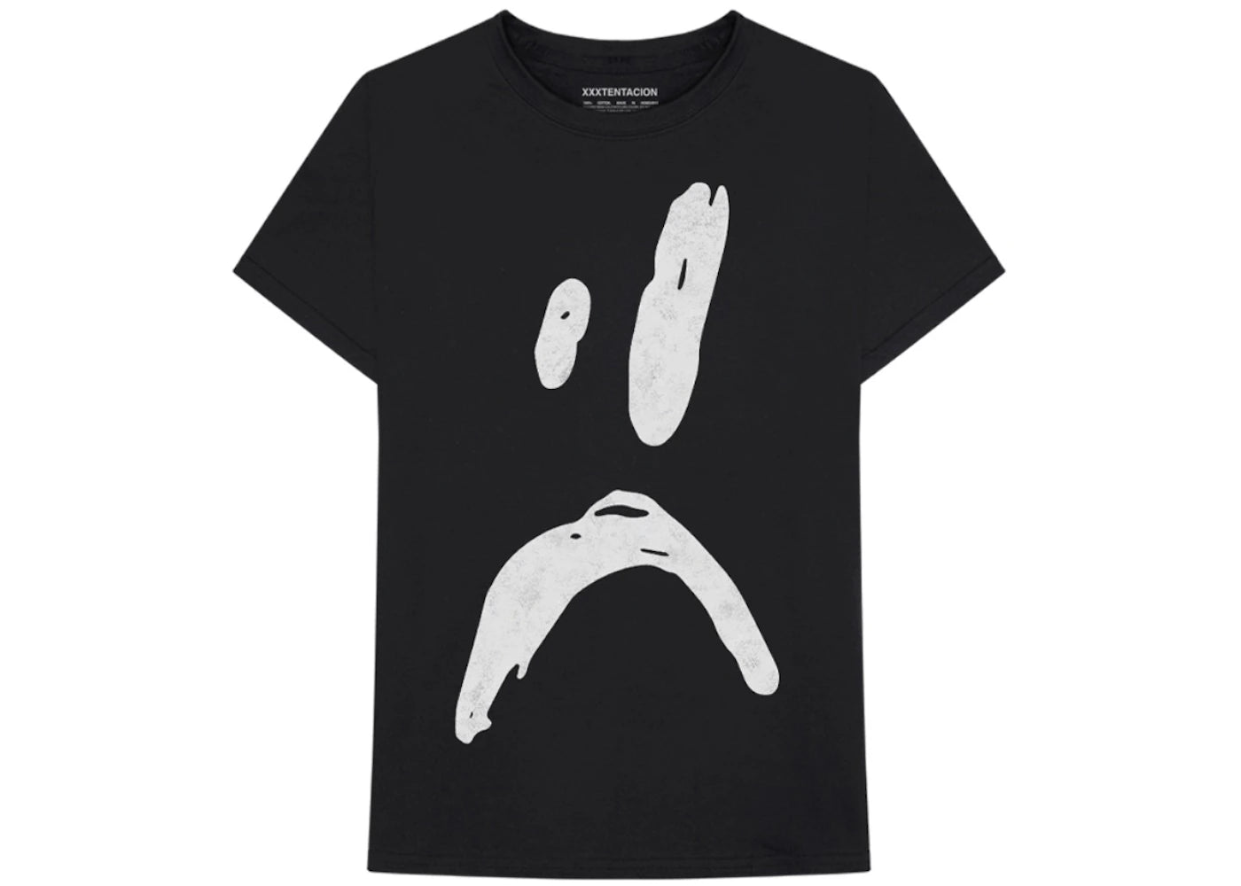 XXXTentacion Sad Face T-shirt Black
