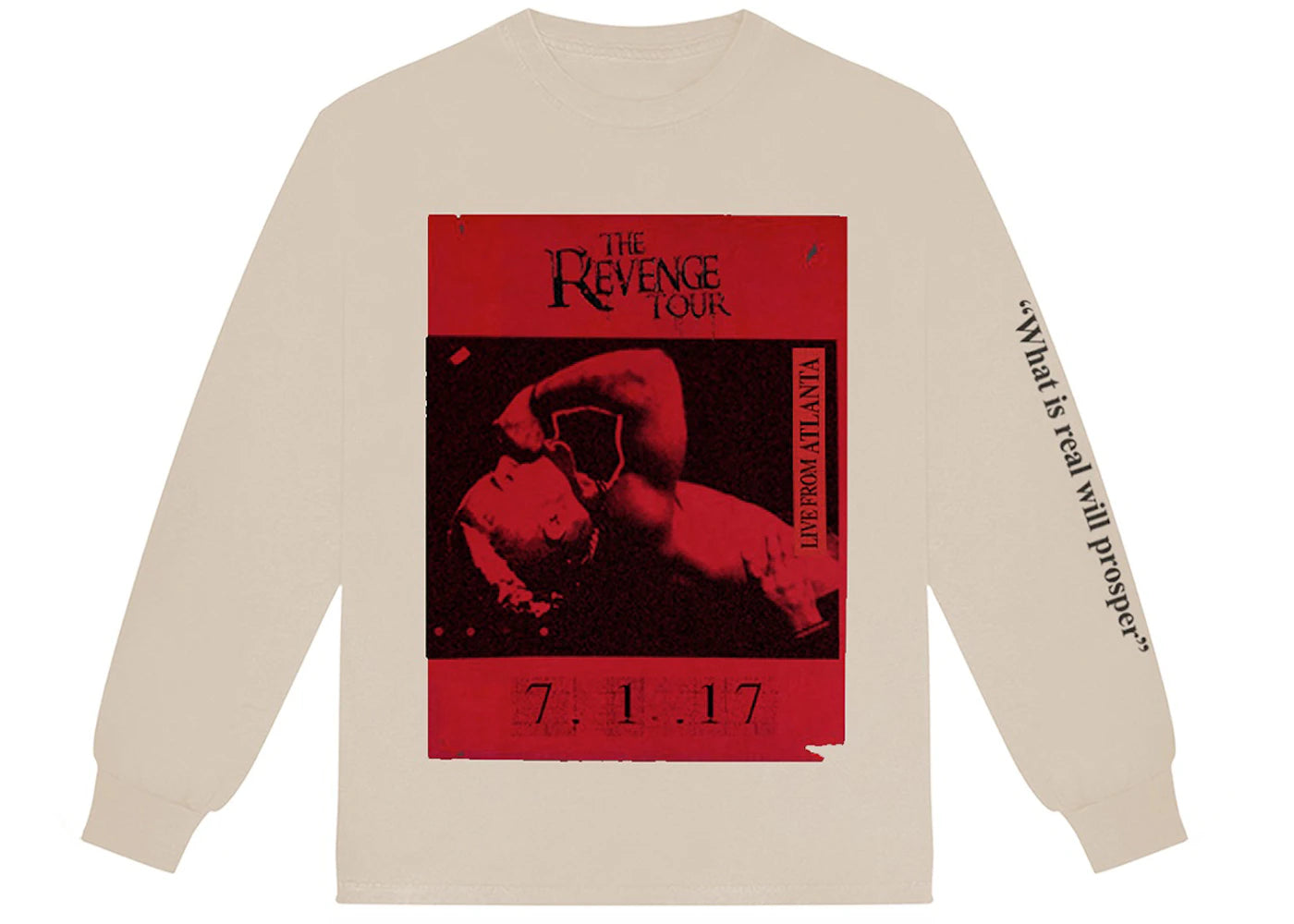 XXXTentacion The Revenge Tour Atlanta L/S T-shirt Natural