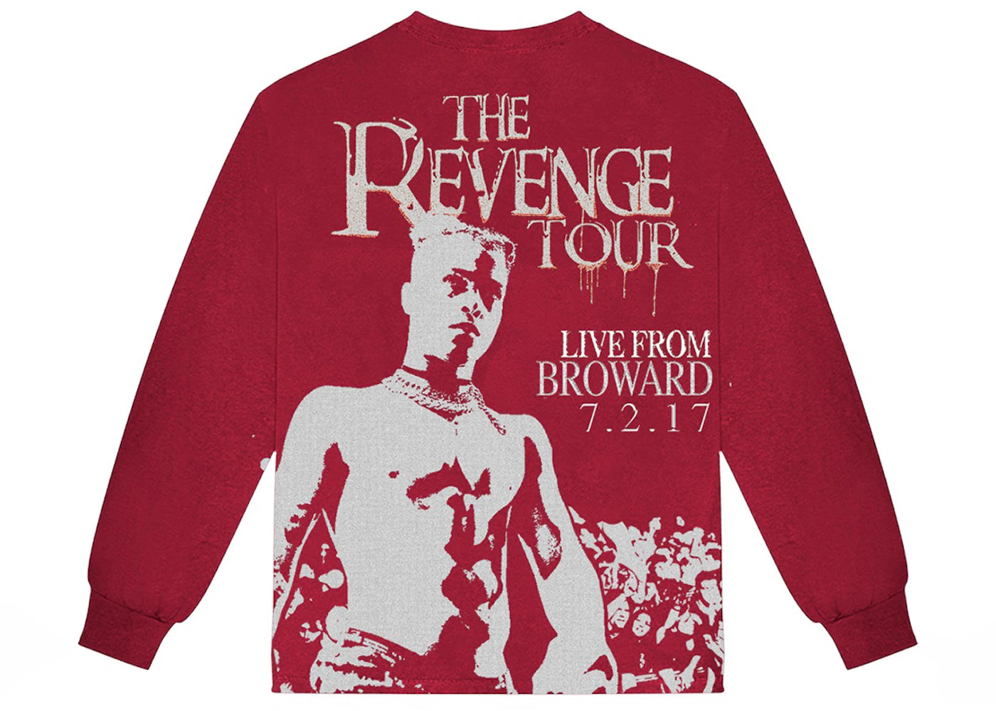 XXXTentacion The Revenge Tour Broward L/S T-shirt Red