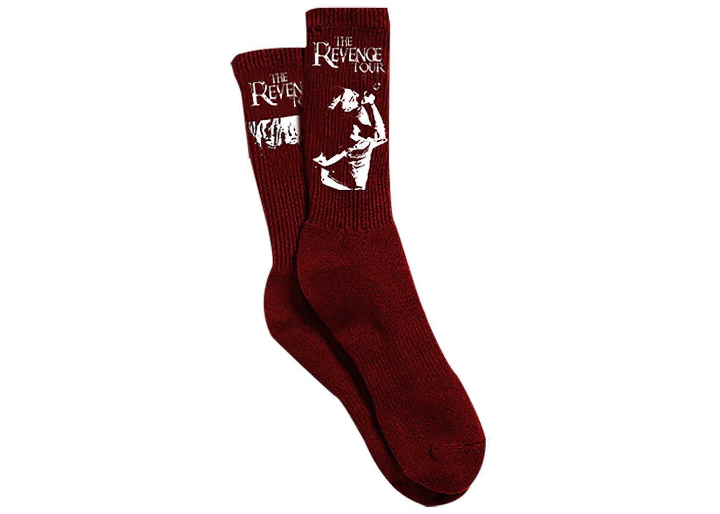 XXXTentacion The Revenge Tour Socks Burgundy