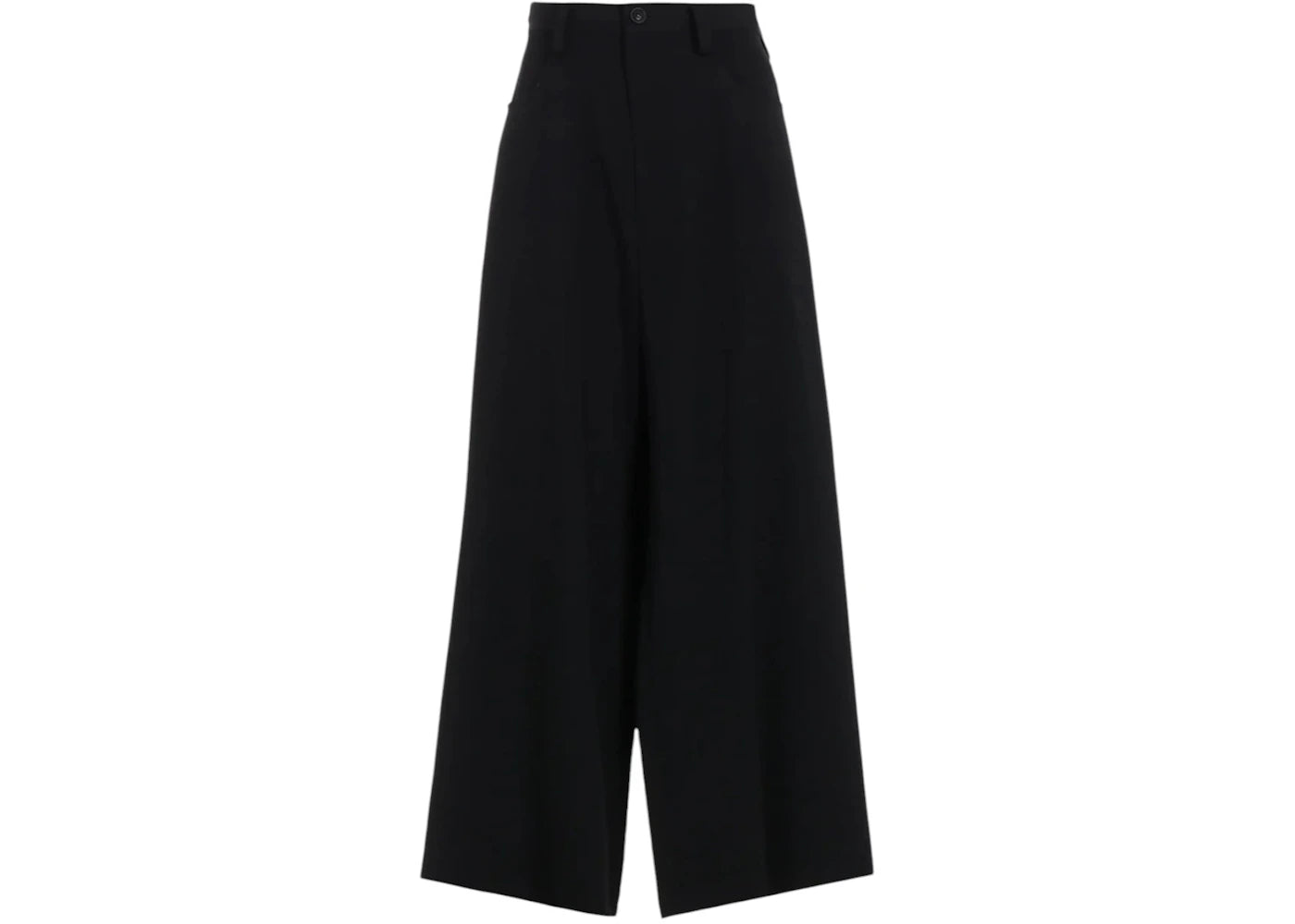 Yohji Yamamoto Women's O-Long Straight Pants Black