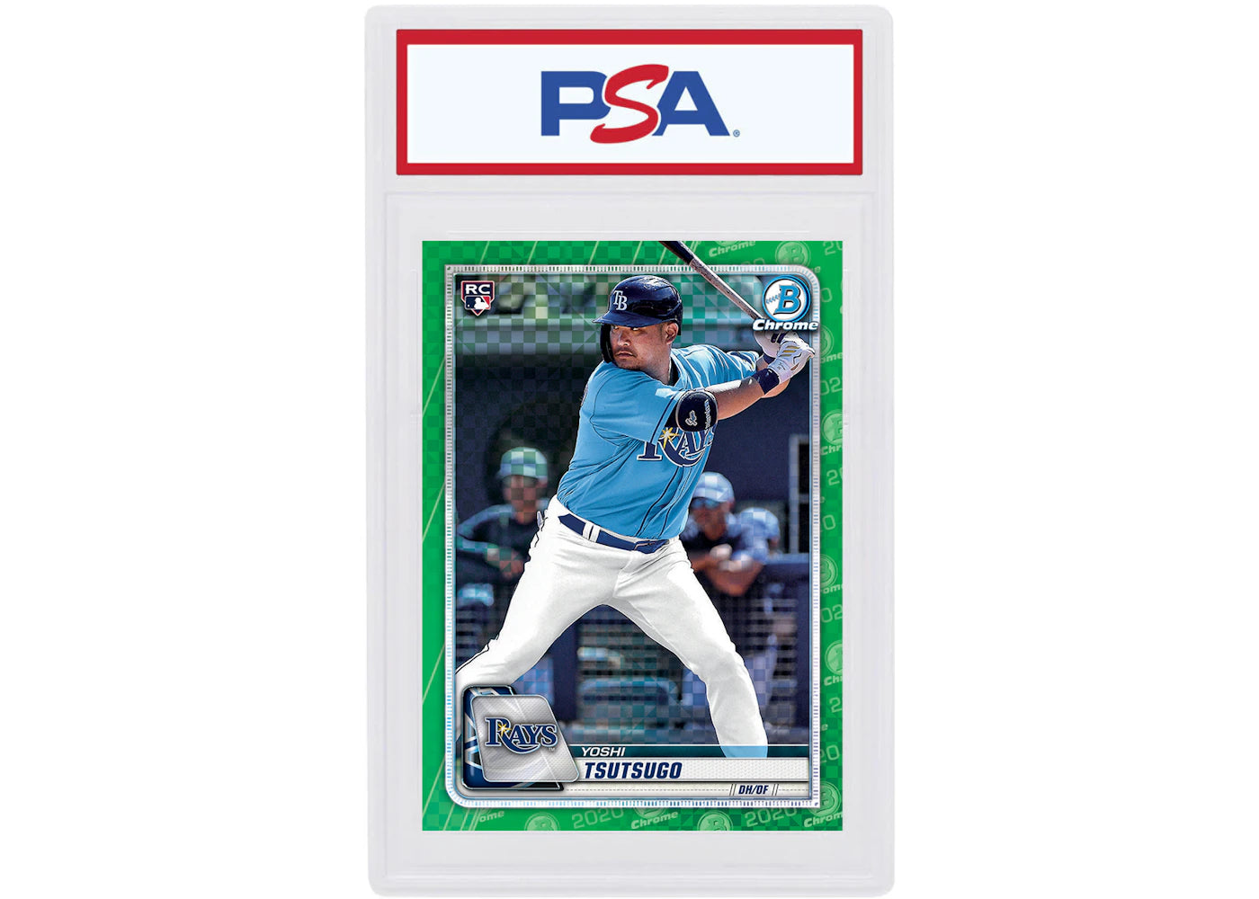 Yoshi Tsutsugo 2020 Bowman Chrome X Rookie Green X-Fractor /31 #37