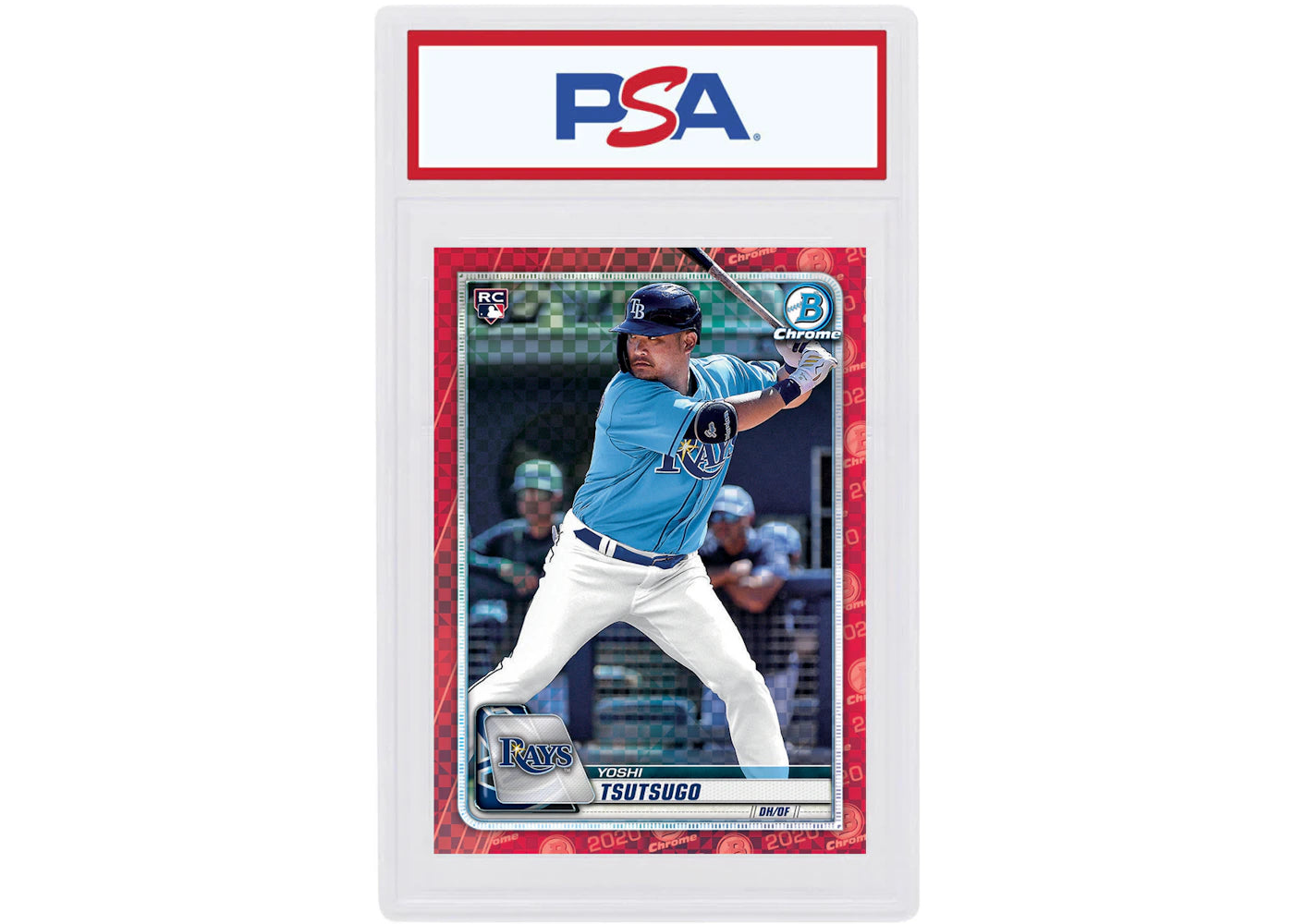 Yoshi Tsutsugo 2020 Bowman Chrome X Rookie Red X-Fractor 1/1 #37 (PSA or BGS Graded)