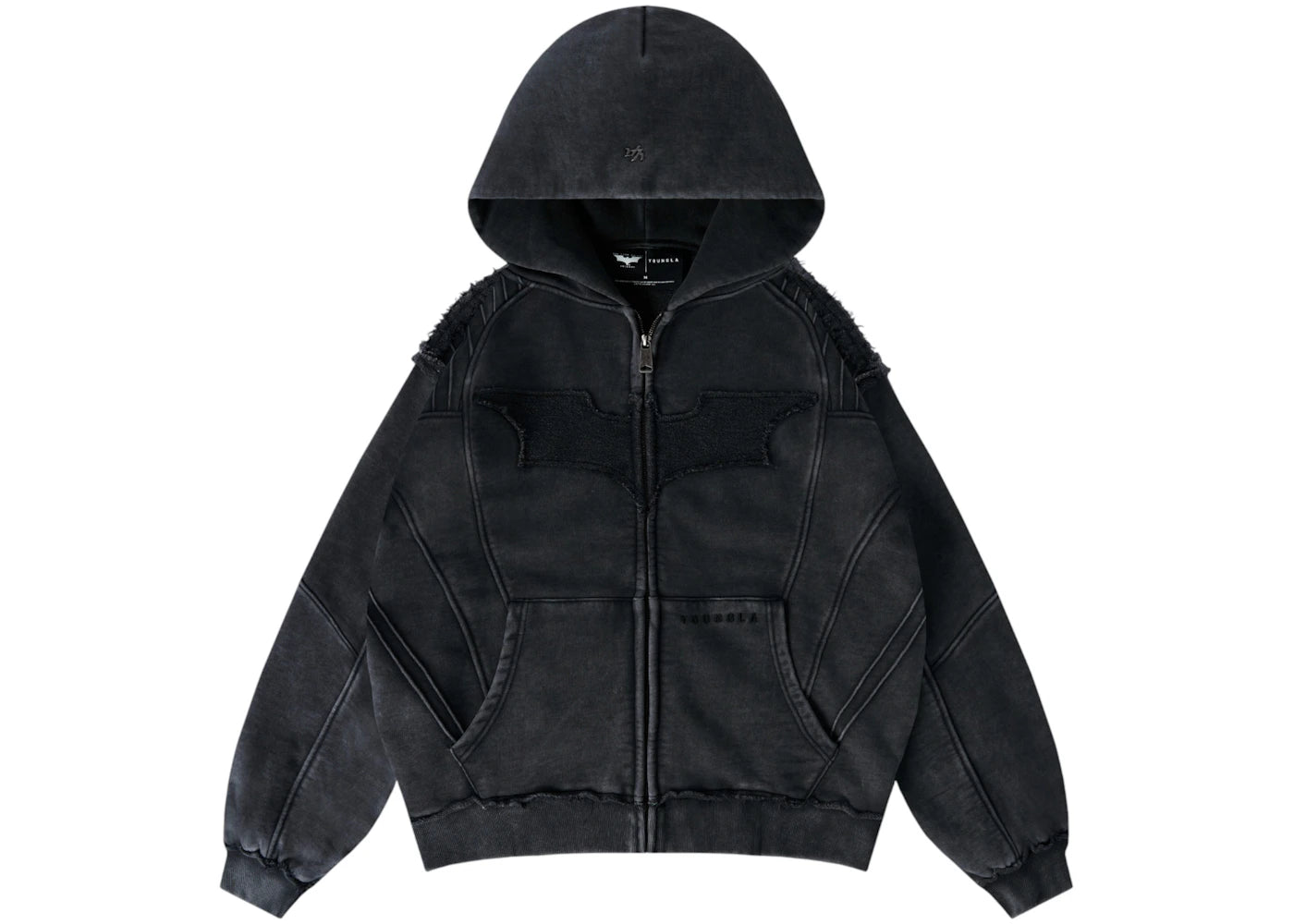 YoungLA x Batman Armored Zip-Up Black Wash