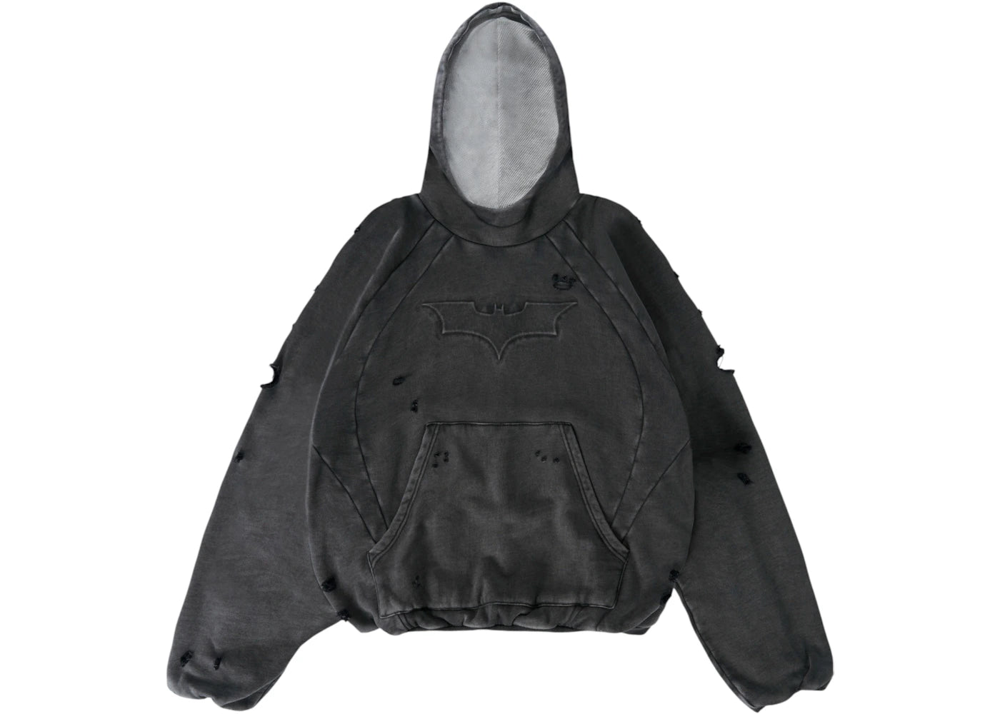 YoungLA x Batman Street Hoodie Grey Wash