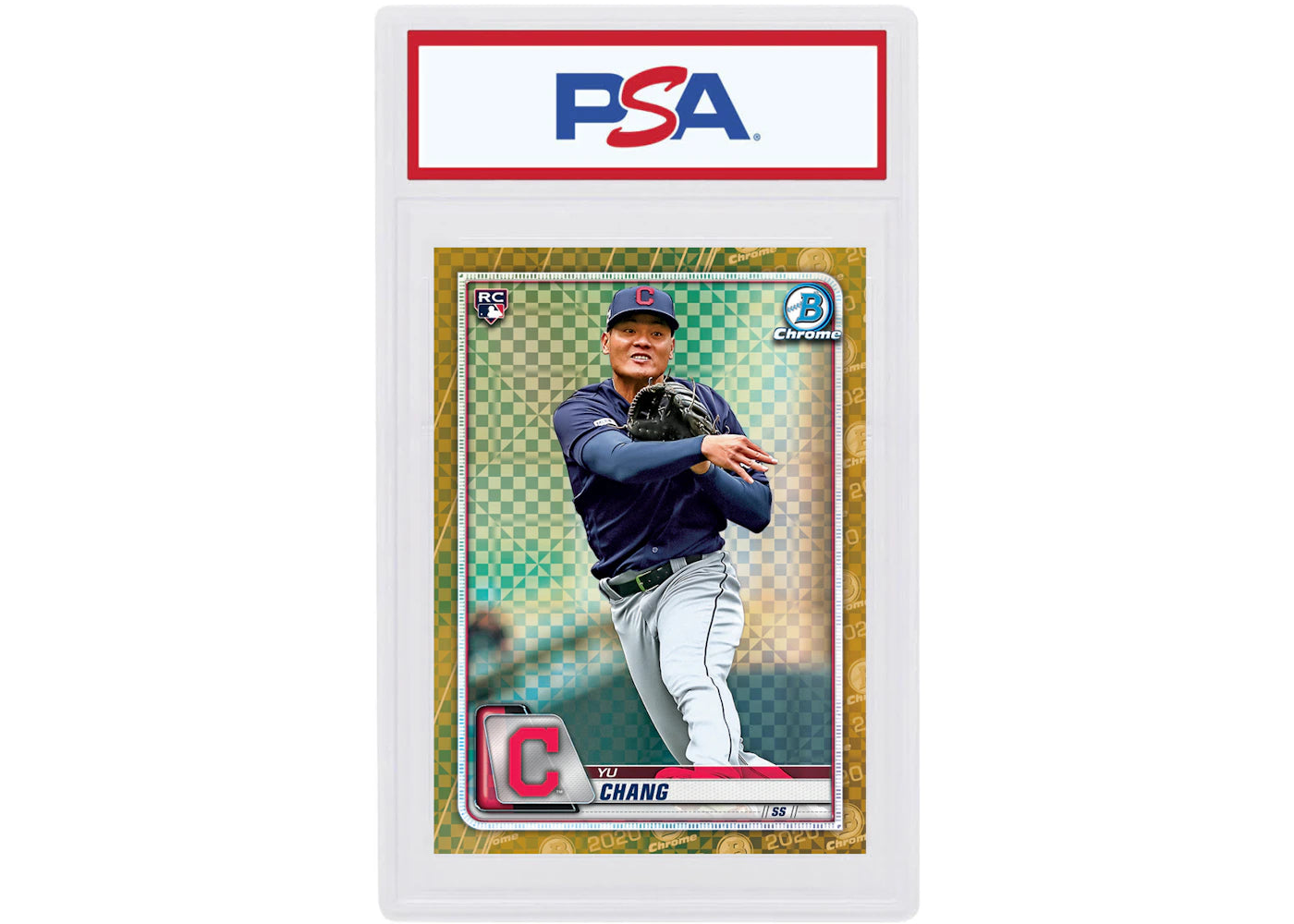 Yu Chang 2020 Bowman Chrome X Rookie Gold X-Fractor /3 #49