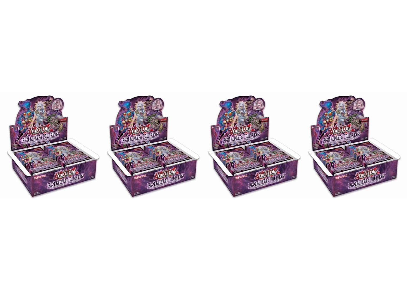 Yu-Gi-Oh Legendary Duelist Immortal Destiny (LED5) Booster Box 4x Lot