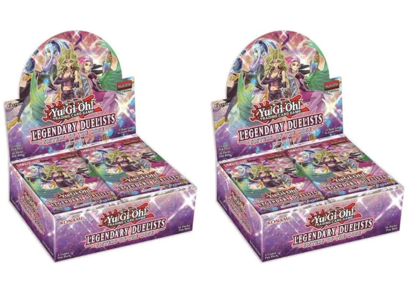 Yu-Gi-Oh Legendary Duelist Sister of the Rose (LED4) Booster Box 2x Lot
