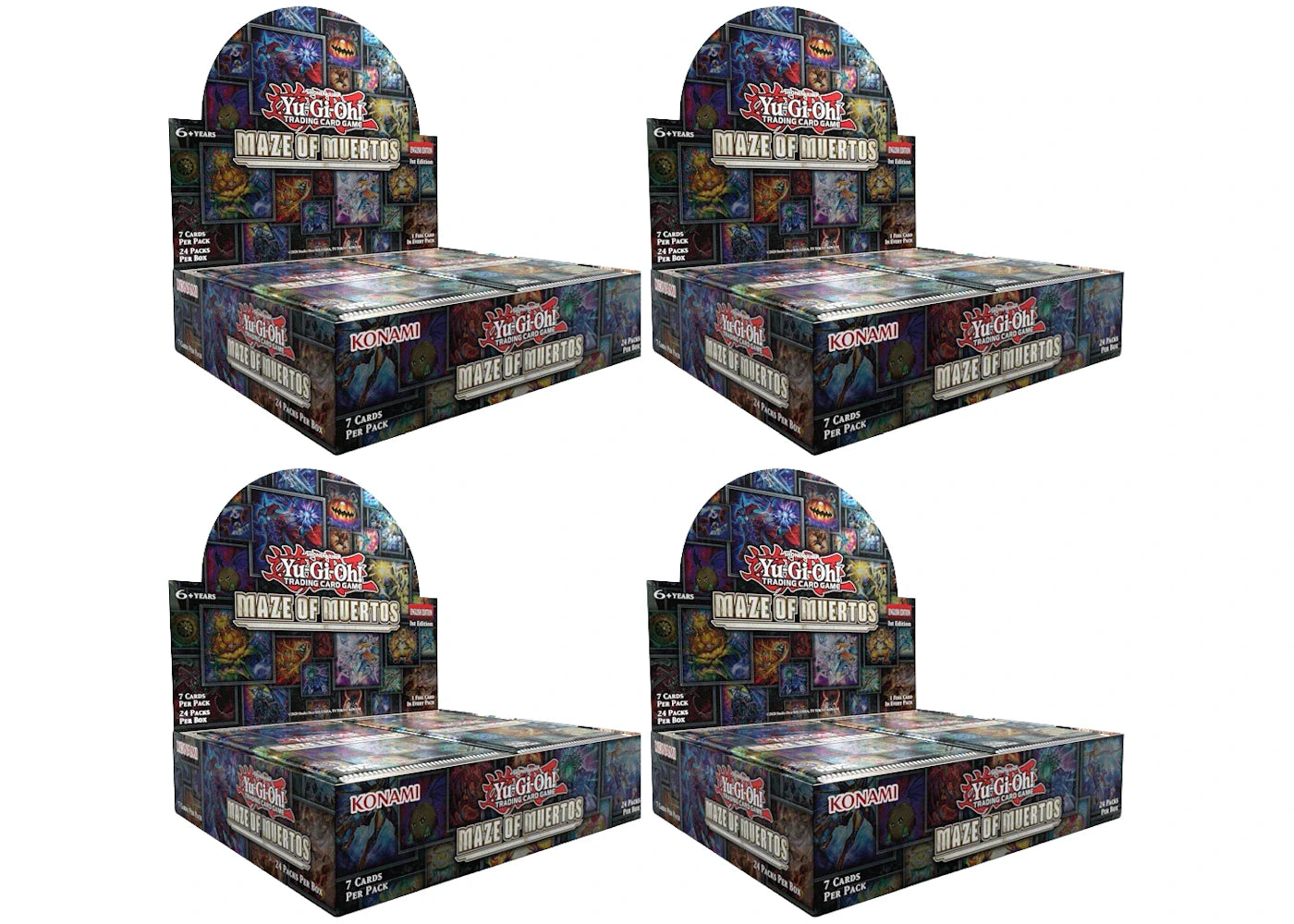 Yu-Gi-Oh Maze of Muertos Booster Box 4x Lot