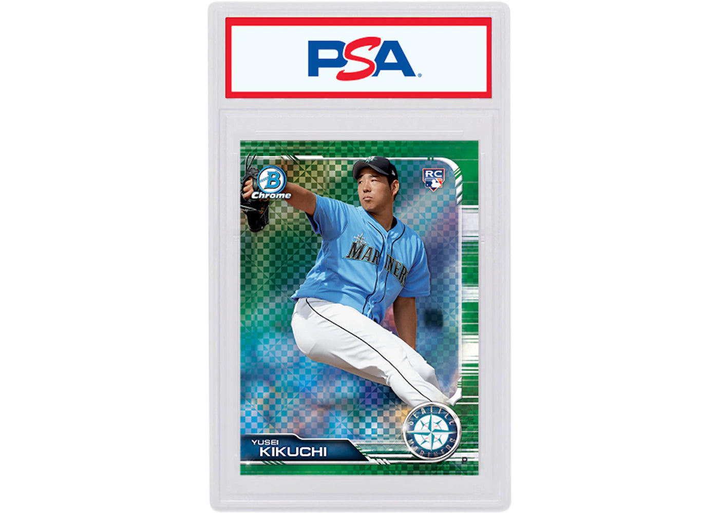 Yusei Kikuchi 2019 Bowman Chrome X Rookie Green X-Fractor /31 #91 (PSA or BGS Graded)